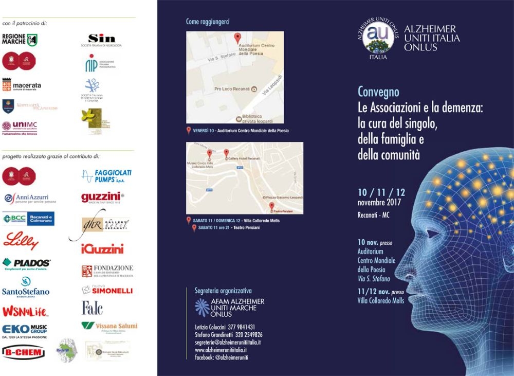 Convegno - Le Associazioni e la demenza: la cura del singolo, della famiglia e della comunità