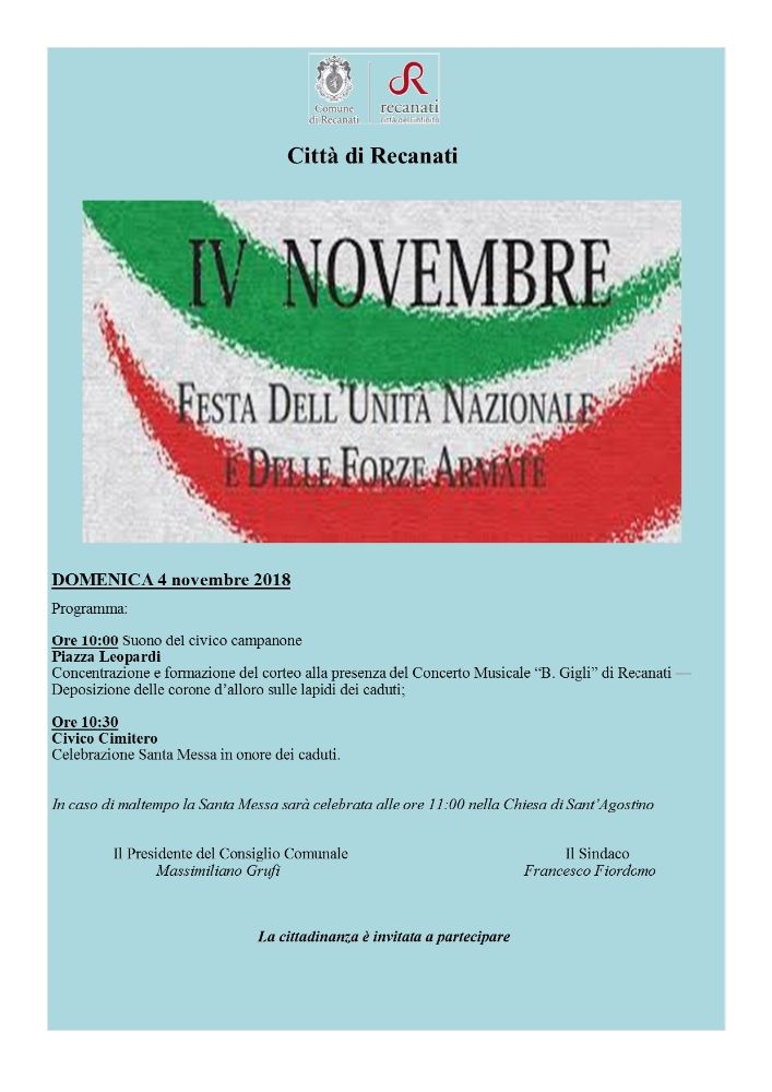 Festa dell'unità nazionale e delle forze armate