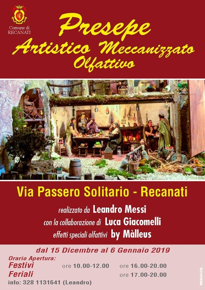 Presepe Artistico Meccanizzato Olfattivo