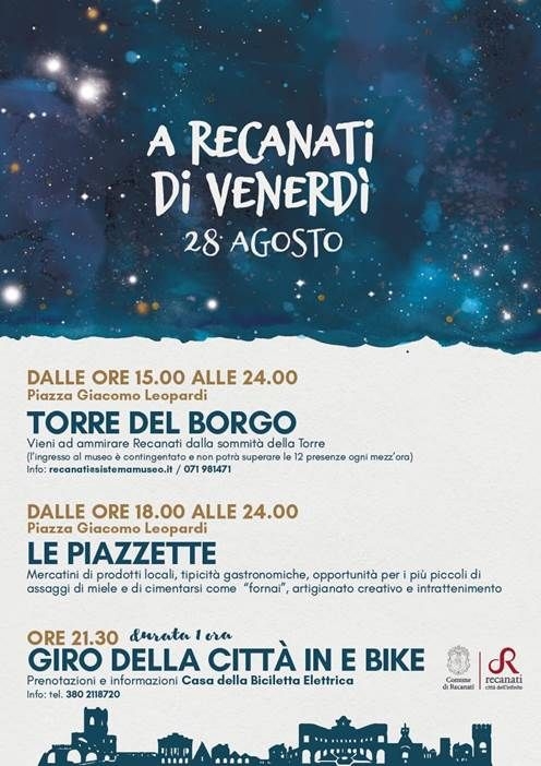 A Recanati di venerìi 28 agosto