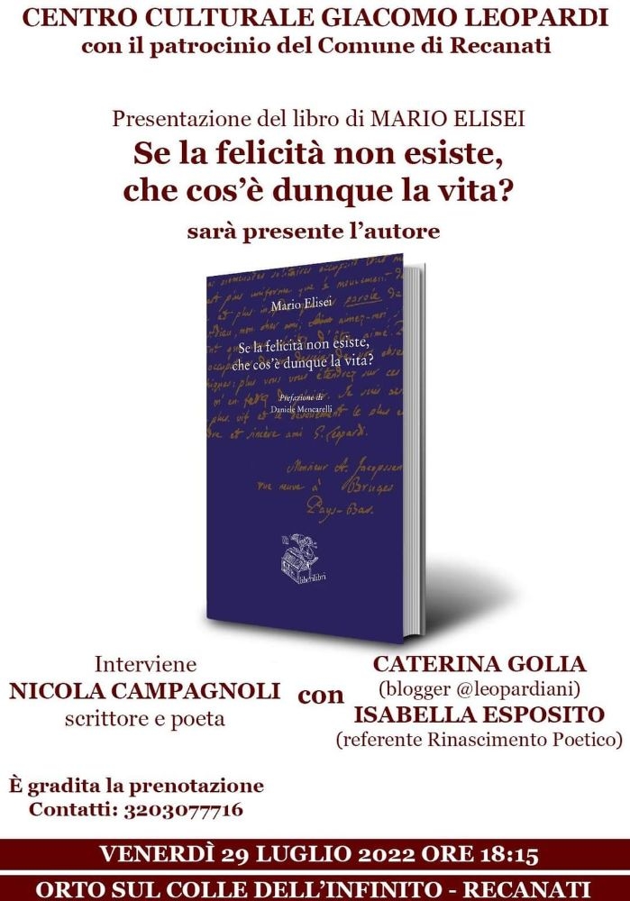 Presentazione del libro Mario Elisei