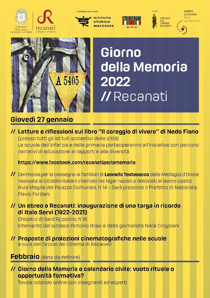 Giorno della Memoria Recanati 2022